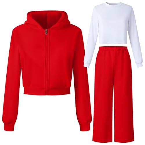 Tenue de sport fille amropi pour l'école et le weekend avec sweat et pantalon large