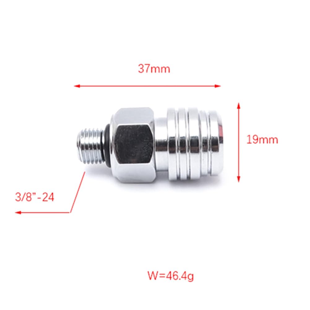 Tauchen BCD Standard Stecker BCD Stecker auf 3/8-24 Niederspannungs-Gewindeanschluss Scuba Diving Connector