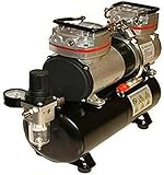 Airbrush Zweikolbenkompressor 6 bar Ölfrei AS 196
