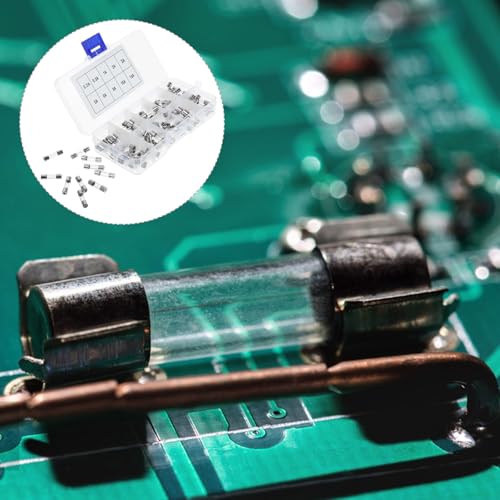 Kit de Fusibles de Tubo de Acción Rápida Cerámico 20mm 0.5A-15A 100pcs para Automóviles y Electrónica miniatura 7