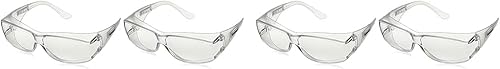 Elvex. SG-57C Ovr-Specs III - Gafas de seguridad, talla única, transparente