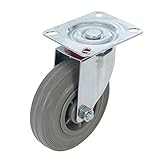 125 mm 100 kg FIXMAN 563351 - Rueda giratoria de Goma (125 mm, 100 kg)