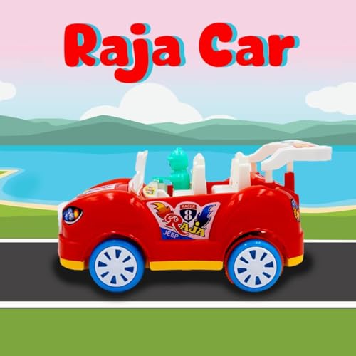 Image of ToyBharat Raja Car - Stylish Friction Travel Toy for Kids 1-6 Years, Safe, Durable & Multicolour