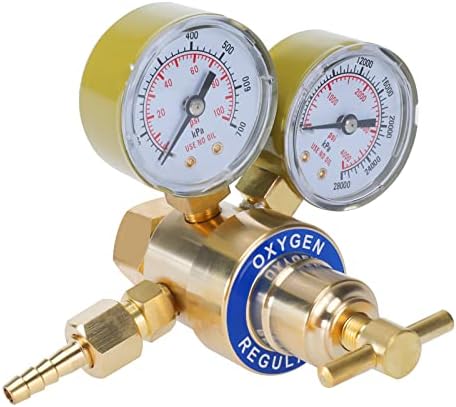 Heavy Duty Oxygen Regulator With 0-4000 PSI Gauge - CGA 540 Inlet For Cutting & Welding Torches - View #7