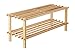 Premier Housewares 2402099 Scarpiera, 2 Livelli, Legno di Cedro, Naturale