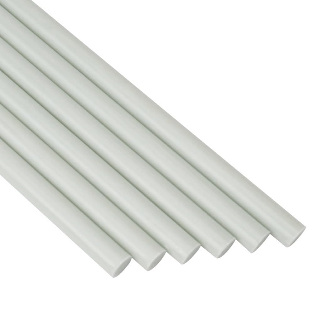 Aste in fibra di vetro solide da 10 pezzi da 1000 mm – Asta tonda elastica ad alta resistenza(10pcsx8.5x1000mm)