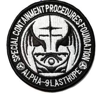 Alpha-9 “Last Hope” Mobile Task Forces Special Containment Procedures Foundation SCP Tactical Embroidery Patch Hook & Loop Morale Patch Military Patch for Clothing Accessory Backpack Armband