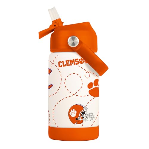 Image of Logo Brands NCAA Mascot Stainless-Steel Kids Bottle -Soft Silicone Mouthpiece, Easy To Carry, Kid-Friendly Design- Great For School & On-The-Go