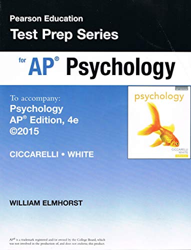 Person Education Test Prep Series for Ap Psychology for Psychology Fourth Edition Ap Edition