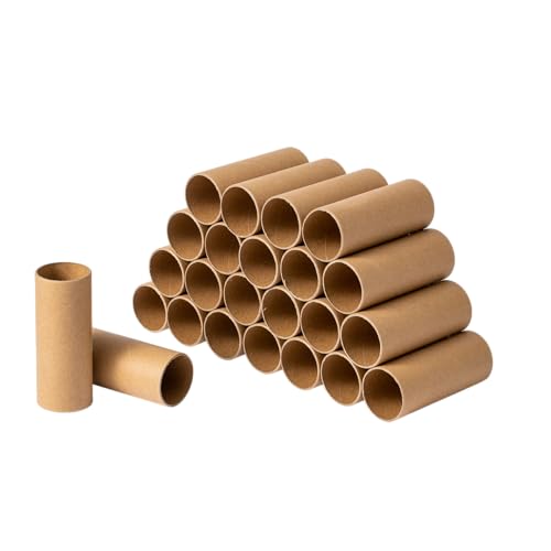 Ruisky 32 Pcs Cardboard Tubes Craft Rolls, Kraft Paper Rolls Cardboard Tubes for Crafts£¬Paper Towel Rolls for Crafts 1.57x 3.9in (Brown)