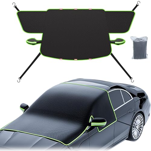 に適用 トヨタハリアー80系H25.12〜現行/トヨタ新型RAV4AX50系H31.4〜現行/トヨタアクアAQUANHP10H23.12〜現行 フロントガラスカバー 防水/塵 霜除け フロントガラス 凍結防止シート 雪下ろし 防風ロープ付き サンシェード