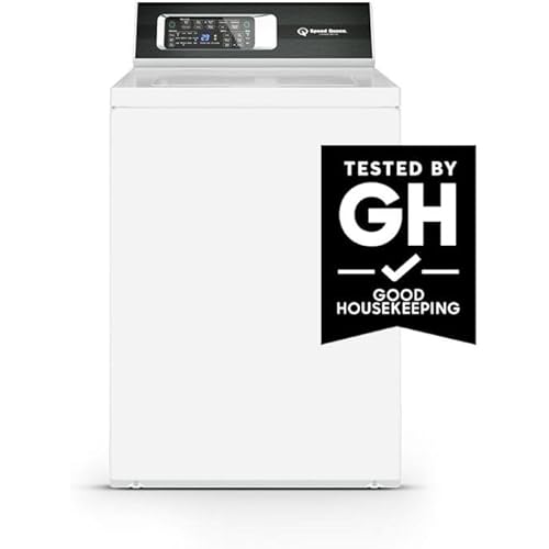 Speed Queen TR7003WN 26" Top Load Washer with 3.2 cu. ft. Capacity, 840 RPM Max Spin Speed, Digital Controls, Stainless Steel Tub, in White (8 Wash Cycles)