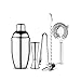 Shakery do koktajli Koktajl Shaker Bartender Kit Koktajl Shaker Set By Drink Mikser Zestaw Z Pasek Narzędzia 6 Sztuk Zestaw barmański (Color : A)