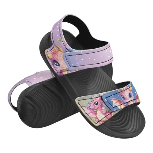 Kids Sandals Summer Shoes Boys Girls Slide Sandals Slip On Toddler Shoes Adjustable Anti Skid Athletic EVA Slide3