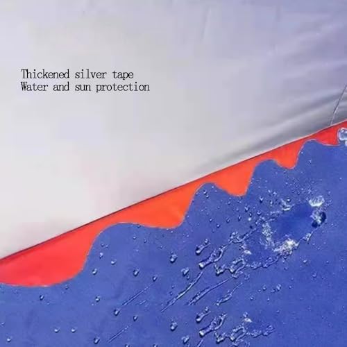 Rectangular Umbrella Replacement Canopy 10'x8' (Khaki) - Durable Outdoor Patio Umbrella Cover for 4/6 Ribs, Ideal for Market Table & Lawn Use, 300x250cm