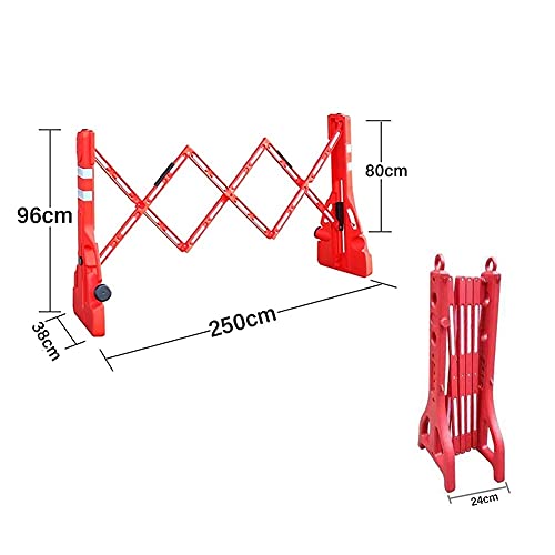 Barrière pliable extensible de 2,5 m pour bloquer l'accès piéton - 6