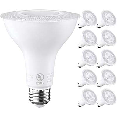 TORCHSTAR 10 Pack PAR30 LED Bulb, PAR30 LED Flood Light Bulbs, Dimmable LED Spotlight Bulbs, 11W(75W Eqv.), 850 LM, UL & ES Listed, Narrow Beam Angle, E26 Base Recessed Light Bulbs, 5000K Daylight