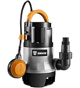 Amazon | 750W 水中ポンプ DEKO 底部入水式 排水ポンプ 最大吐出量