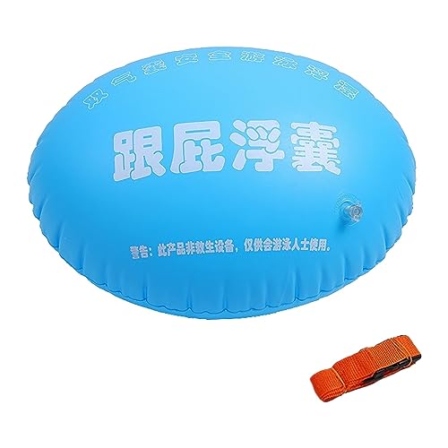 NISOWE Boya de natación, boya de agua abierta, dispositivo de flotación, boya de natación para bebés gratis inflable (amarillo, talla única)