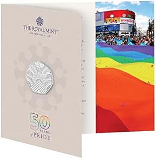 2022 50 Years of LGBTQ+ Pride UK 50p Brilliant Uncirculated Royal Mint Pack Coin