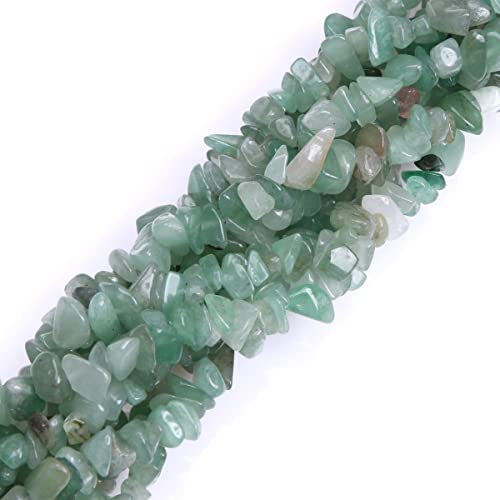 Image of 5-8mm Green Aventurine Chips Natural Chip Stone Beads for Jewelry Making