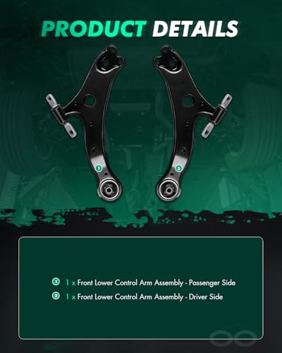 SCITOO 2pcs Suspension Kit Front Lower Control Arm Assembly Fit for Toyota Avalon Camry for Highlander Solara for Lexus ES300 ES300H ES330 ES350 RX330 RX350 RX400h K620333 K620334 - Image 4