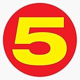 Mach 5 Bumper Sticker Window Vinyl Decal 5'