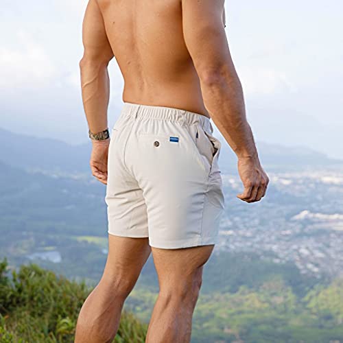 Image of Chubbies Everywear Men's Shorts - Mens Shorts Casual 6in Inseam, Elastic Waist, Water-Resistant, Zipper Pocket