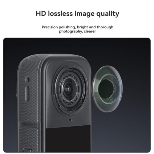 Cubierta protectora de lente para Insta360 X5 accesorio de repuesto de alta transparencia 2
