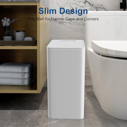 Caneca de basura para baño con tapa, 15 litros miniatura 3