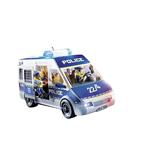 PLAYMOBIL City Action 70899 Polizei-Mannschaftswagen, Mit Licht und Sound, Spielzeug für Kinder ab 4 Jahren – Ansicht 3