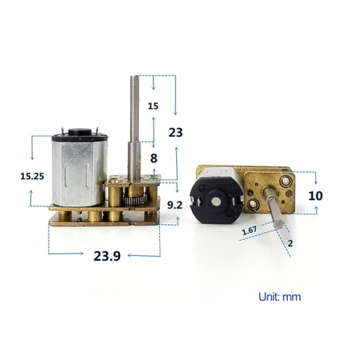 Caja de cambios metálica N20 de 2200 RPM para solucionar giros inversos 3