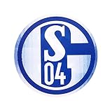 Schalke 04 FC Aufkleber/Autoaufkleber 3D Glück Auf ( Blau)