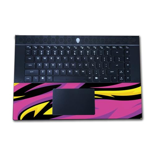 Image of Laptop Skin Compatible with Alienware M16 R2 (2024) - Tribal Magenta - Premium 3M Vinyl Protective Wrap Decal Cover - Easy to Apply | Crafted in The USA by MightySkins