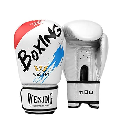 ZZBB 9 Oz High-End-Boxhandschuh Atmungsaktiv Und Komfortabel Anti-Vibrations-Qualität PU-Leder-Sparring Handschuhe Kickboxen Muay Thai Handschuhe Für Männer Und Frauen,Weiß