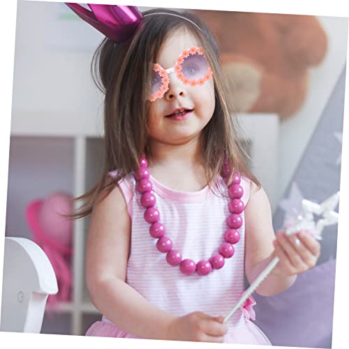 NOLITOY Adorable Sunflower Childrens Sunglasses Pink UV Protection Sunshades for Party Dress Up Photo Props Festival Outdoor Activities4