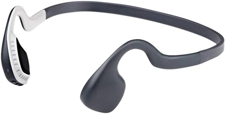 YODZ Bone Conduction Headphones, Wireless Headphones Bluetooth 5.0 Outdoor Sport Waterproof Handsfree Headset, with Mic, for Running, Driving, Cycling,Gray