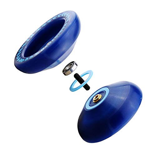 CHEE MONG Responsive Yoyo Pack of 3, MAGICYOYO K1 Yoyo Dark Blue, Red, Crystal Blue Yoyo for Kids Beginner with 3 Yoyo Bags, 9 Yoyo Replacement Strings