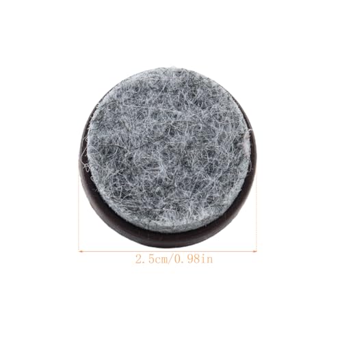 Voyoo 20PCS Möbelpads Bodenschoner, 24mm / 0,95 \Durchmesser Stuhlbeine, Rutschfest, Runde Schraubschieber Für Stuhl Tischmöbel (Braun)