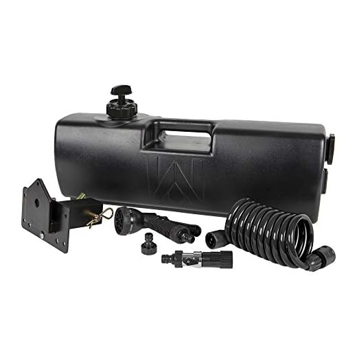 WaterPORT 3.8 Gallon Self-Pressurized Water Tank for Camping Showers, Bumper Mount or Bed Mount Vehicle Water Storage for Trucks & Off Road Vehicles