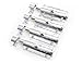 LBY 4pcs 3.46'' Barrel Bolt Latch, Zinc Alloy Spring-Loaded Door and Window Latch, Metal Lock Barrel Bolt with Spring Mechanism, Zinc Alloy