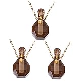 Collier de pierre de - cristal naturel fluorite souhaitant parfum huile essentielle pendentif collier accessoires suspendus conteneur
