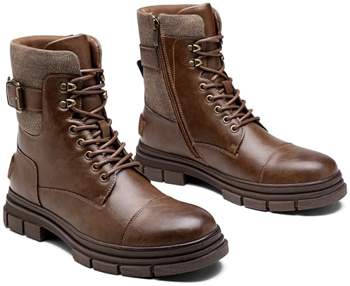 Jousen Mens Combat Dress Boots