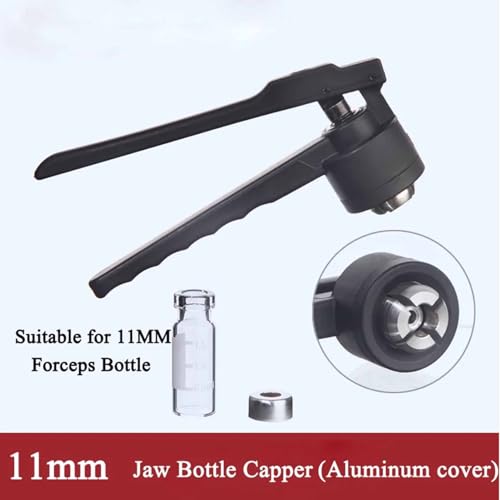 Crimpadora de viales, herramienta manual de sellado de viales de acero inoxidable para tapas de aluminio de 11 mm, 13 mm y 20 mm, máquina prensadora y tapadora de botellas