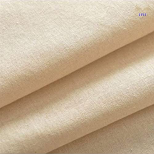 Tela de calico 100% natural, 160 cm de ancho, peso medio sin blanquear por JRI® (1 metro)