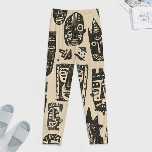 African Tribal Masks Men's Pajama Pants Lounge Pant Sleepwear PJ Bottoms3