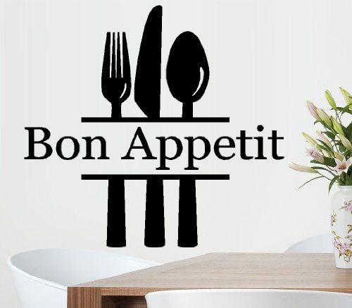 BestPricedDecals Bon Appetit Fork Knife Spoon #2 ~ Wall Decal, Home Decor 22
