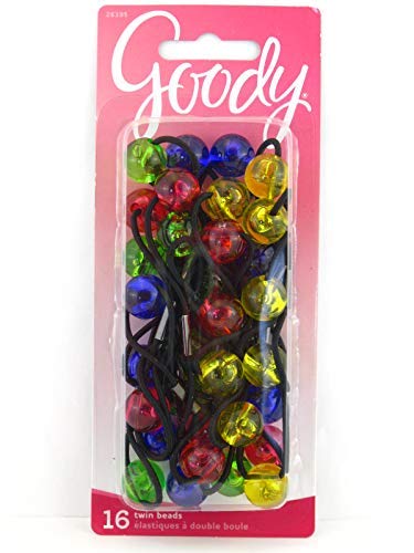 Goody Girls Twinbead Bubble Ponytailers - Assorted Colors - 16 Pcs.