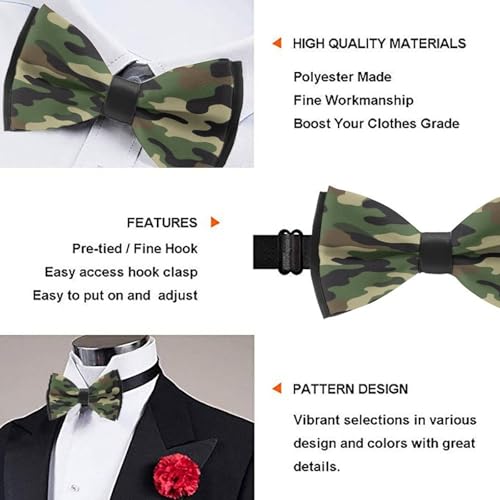 Supdreamc Men's & Boys Adjustable Bow Tie - Perfect for Weddings & Formal Events4