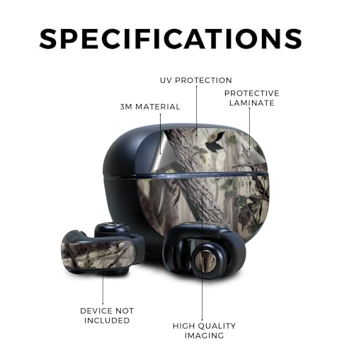 Image of Skin Compatible with Bose Ultra Open Earbuds - Tree Camo - Premium 3M Vinyl Protective Wrap Decal Cover - Easy to Apply | Crafted in The USA by MightySkins